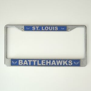 St. Louis Battlehawks License Plate Frame Football XFL Ka-Kaw
